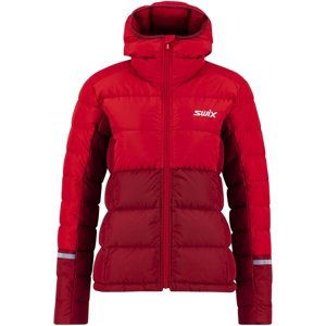 Swix Dynamic down jacket W - Rhubarb Red XL