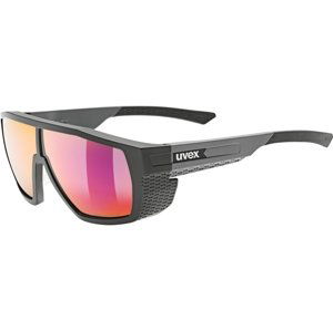 Uvex Mtn Style P - black grey matt/mirror red uni