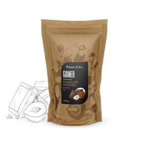 Protein&Co. Gainer 2 kg Vyber si z těchto lahodných příchutí: Chocolate Hazelnut