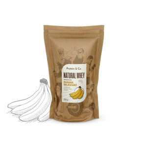 Protein&Co. Natural Whey 1 kg Váha: 500 g, Vyber si z těchto lahodných příchutí: Banana milkshake