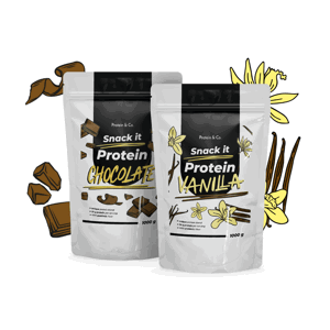 Protein & Co. SNACK IT Protein 1 kg + 1 kg za zvýhodněnou cenu Vyber si z těchto lahodných příchutí: Chocolate, Vyber si z těchto lahodných příchutí: Chocolate