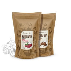 Protein&Co. NATURAL WHEY – prémiový protein bez chemie 2 kg Vyber si z těchto lahodných příchutí: Dried strawberries, Vyber si z těchto lahodných příchutí: Creamy blueberry