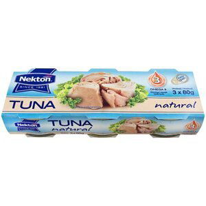 Nekton Tuňák ve vlastní šťávě celý 3x80 g