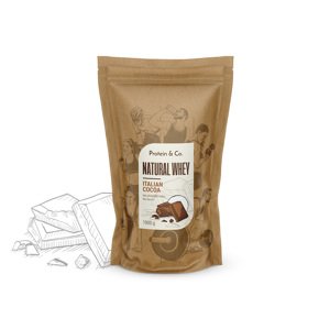 Protein&Co. NATURAL WHEY – prémiový protein bez chemie 2 kg Zvol příchuť: Dried strawberries, Zvol příchuť: Italian cocoa