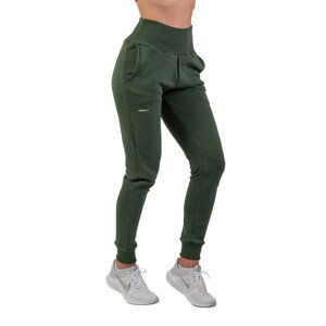 NEBBIA Feel Good Look Good Tepláky "Feeling Good" High Waist 409 Dark Green Barva: Zelená, Velikost: M