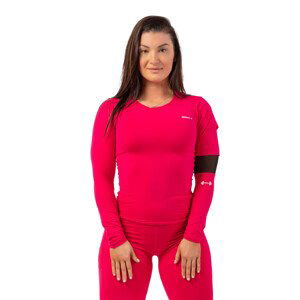 NEBBIA Feel Good Look Good Tričko Smart Pocket s Dlouhým Rukávem 418 Pink Barva: Růžová, Velikost: XS