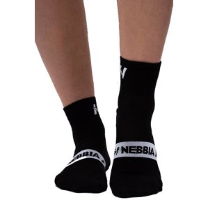 NEBBIA “EXTRA PUSH” crew ponožky 128 Black Barva: Černá, Velikost: 35-38