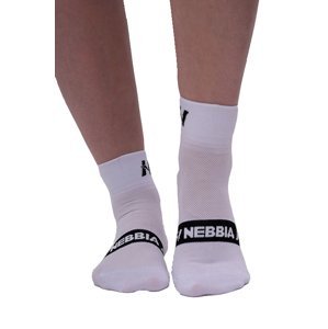 NEBBIA “EXTRA PUSH” crew ponožky 128 White Barva: Bílá, Velikost: 35-38