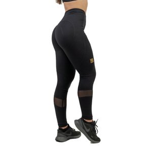 NEBBIA Intense Push-Up Legíny Heart-Shape 843 Black/Gold Barva: Černá/Zlatá, Velikost: M