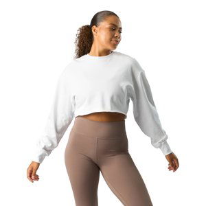 ICANIWILL Crop Top Nimble Cropped Crewneck White Barva: Bílá, Velikost: M