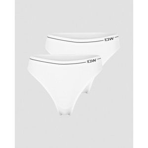 ICANIWILL Tanga Seamless 2 ks White Barva: Bílá, Velikost: XS