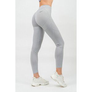 NEBBIA HERO N°3 Tvarující legíny s vysokým pasem GLUTE PUMP 247 Grey Barva: Světle šedá, Velikost: M