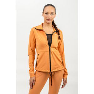 NEBBIA Elite Essentials Mikina na zip s odleskem Sleek 481 Orange Barva: Orange, Velikost: L