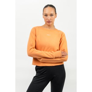 NEBBIA Elite Essentials Crop mikina Gym Spirit 483 Orange Barva: Orange, Velikost: M