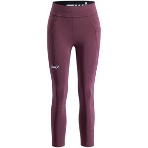 Dámské běžecké kalhoty Swix  Pace High Waist Cropped Tight 10065-23 velikost - textil M