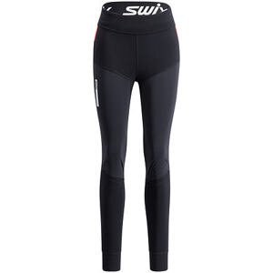 Dámské zateplené běžecké kalhoty Swix Roadline Warmer Tights 10052-23 velikost - textil S
