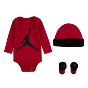 L/s jumpman hat/bodysuit/bootie set 3pc