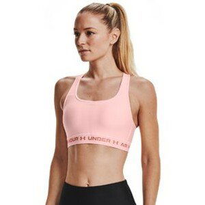 UA Crossback Mid Bra-PNK