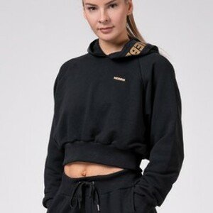Golden cropped hoodie