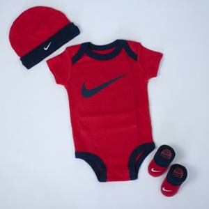 Nike swoosh hat/bodysuit/bootie 3pc