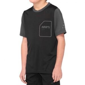 100% RIDECAMP Dětský dres Black/Charcoal L