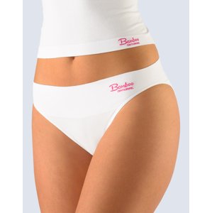 GINA bambus bezešvé kalhotky klasické, úzké dámské, bílá Barva: bílá, Velikost: L/XL