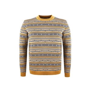 KAMA 5044 Merino svetr, žlutá Velikost: L