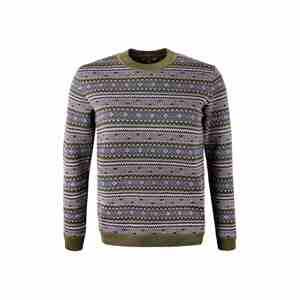 KAMA 5044 Merino svetr, zelená Velikost: L