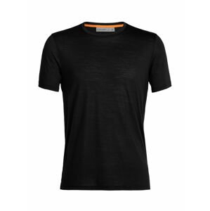 pánské merino triko krátký rukáv ICEBREAKER Mens Sphere II SS Tee, Black velikost: M