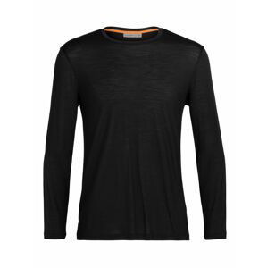 pánské merino triko dlouhý rukáv ICEBREAKER Mens Sphere II LS Tee, Black velikost: M