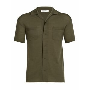 pánské merino triko krátký rukáv ICEBREAKER Mens Pankow SS Shirt, Loden velikost: M