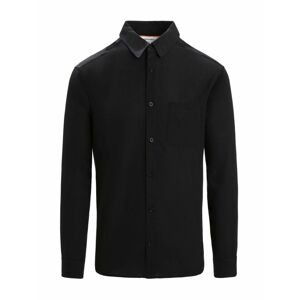 ICEBREAKER Mens Steveston LS Shirt, Black velikost: L