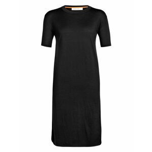 dámské merino šaty ICEBREAKER Wmns Granary Tee Dress, Black velikost: L