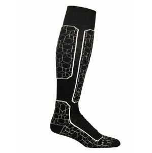 pánské ponožky ICEBREAKER Mens Ski+ Medium OTC Alpine Geo, Black/Snow velikost: XL