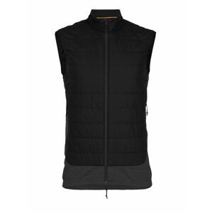 pánská vesta ICEBREAKER Mens MerinoLoft™ Vest, Black/Jet HTHR/Cb velikost: XL