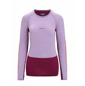 ICEBREAKER Wmns 125 ZoneKnit™ LS Crewe, Purple Gaze/Go Berry velikost: M