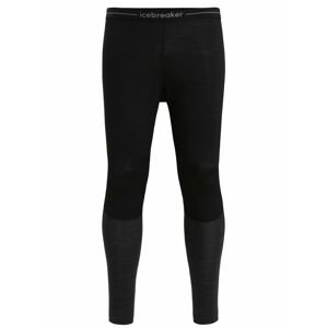 Pánské merino kalhoty ICEBREAKER Mens 125 ZoneKnit Leggings, Black/Jet Heather velikost: L