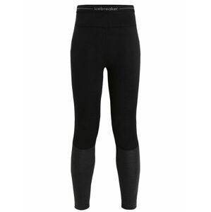 ICEBREAKER Wmns 125 ZoneKnit™ Leggings, Black/Jet Heather velikost: M