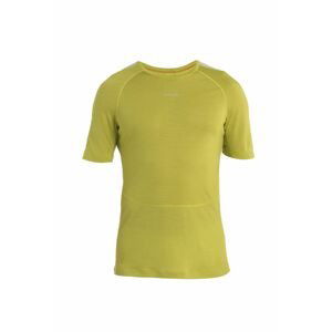 ICEBREAKER Mens 125 ZoneKnit SS Crewe, Bio Lime/Ether velikost: M