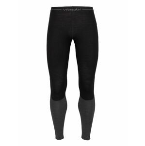 pánské spodky ICEBREAKER Mens ZoneKnit™ 200 Leggings, Black/Jet HTHR/Cb velikost: S