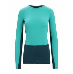 ICEBREAKER Wmns 200 ZoneKnit™ LS Crewe, Fresh/Green Glory velikost: XS