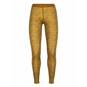 dámské spodky ICEBREAKER Wmns 200 Oasis Leggings Lichen, Silent Gold/Clove/Midnight Navy/Aop velikost: M