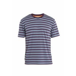 ICEBREAKER Mens Drayden SS Tee Stripe, Kyanite/Nightshade velikost: M