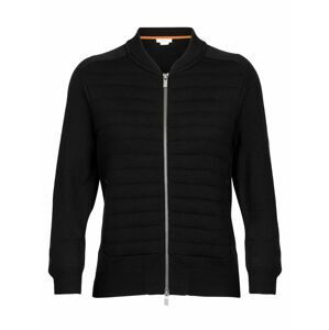 dámská bunda ICEBREAKER Wmns ICL ZoneKnit™ Insulated Knit Bomber, Black velikost: M