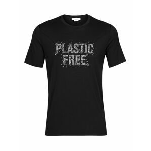 pánské triko krátký rukáv ICEBREAKER Mens Tech Lite II SS Tee Plastic Free, Black velikost: S