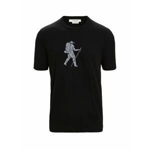 ICEBREAKER Mens Tech Lite II SS Tee Trail Hiker, Black velikost: L