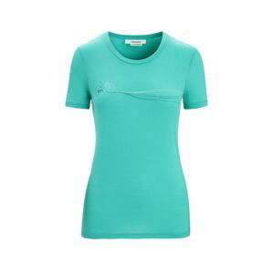 ICEBREAKER Wmns Tech Lite II SS Tee Cadence Paths, Fresh velikost: XL