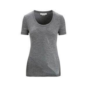 ICEBREAKER Wmns Tech Lite II SS Scoop Tee Plume, Gritstone Heather velikost: L