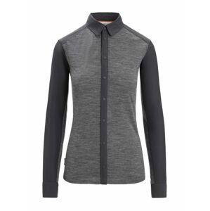 ICEBREAKER Wmns Hike LS Top, Gritstone Heather/Monsoon velikost: M