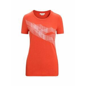 ICEBREAKER Wmns Central Classic SS Tee St Anton, Vibrant Earth velikost: L